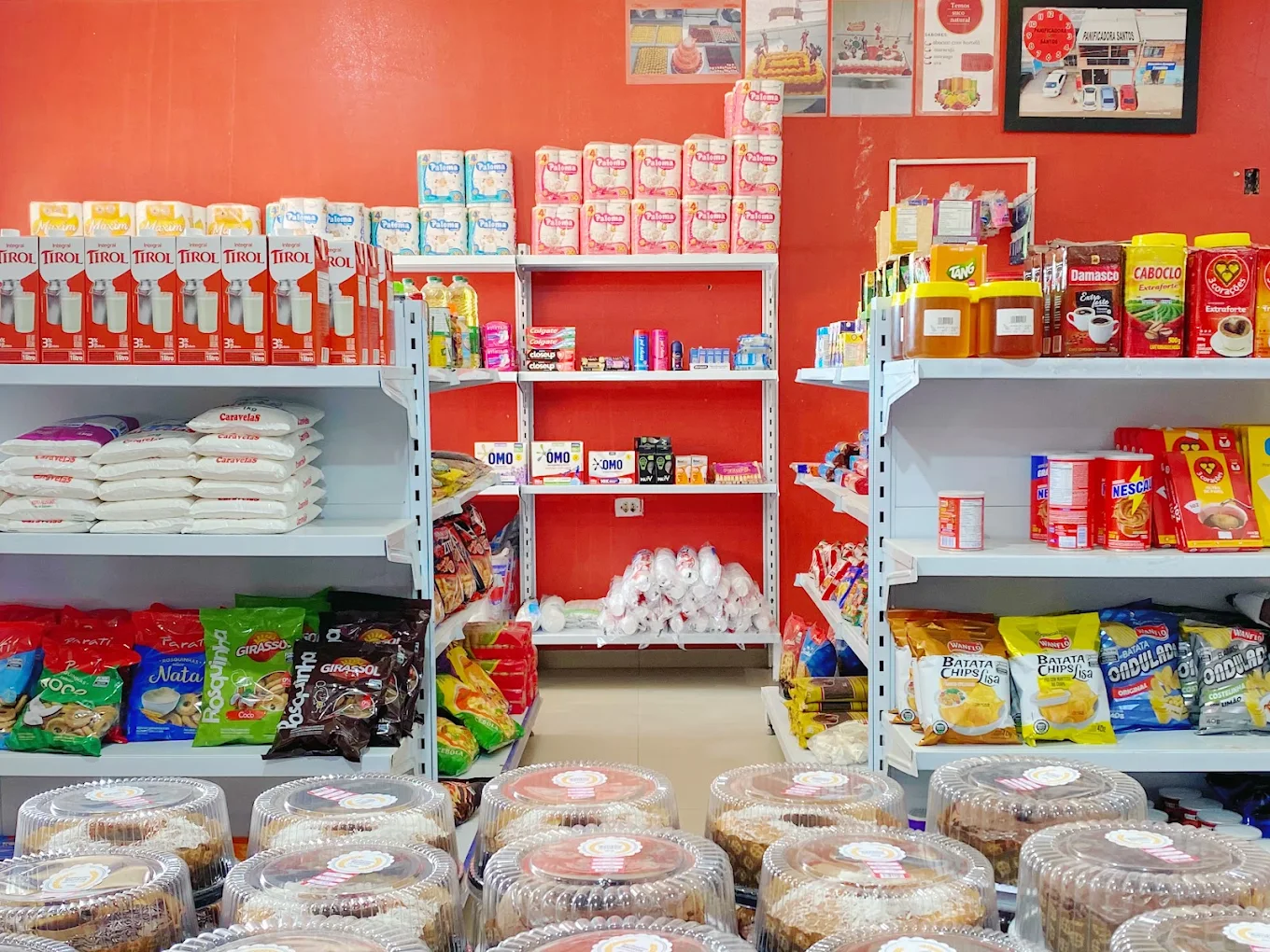 Fachada da Panificadora Santos